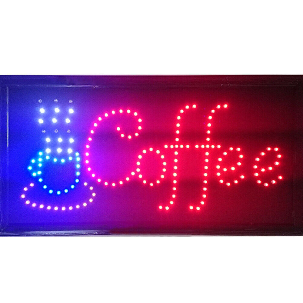 LED Open Sign Neon Light Bright Business Sign for Restaurant Shop Store Coffee