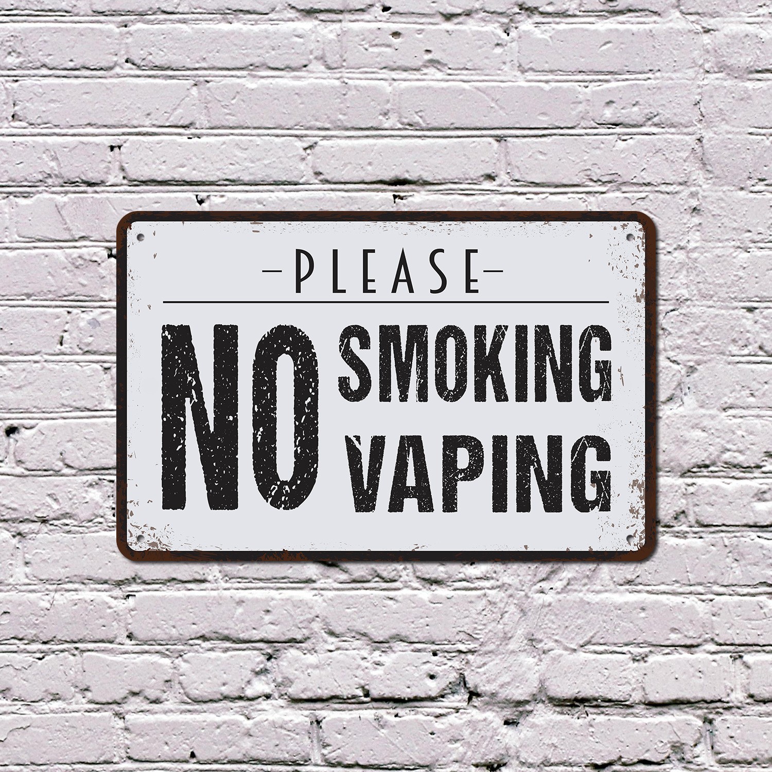 No Smoking No Vaping Sign Fresh Air Zone Durable Perfect for Entrances Patios