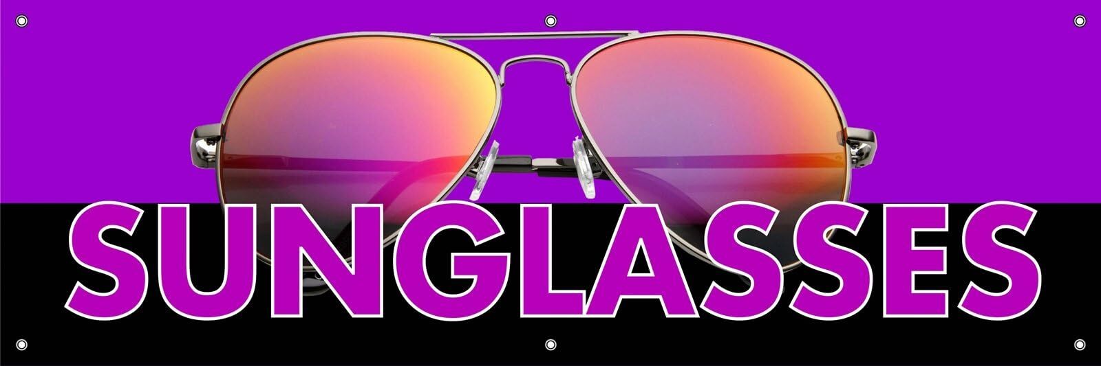 Sunglasses | Vinyl Banner w/ Grommets | 3’H x 9’W