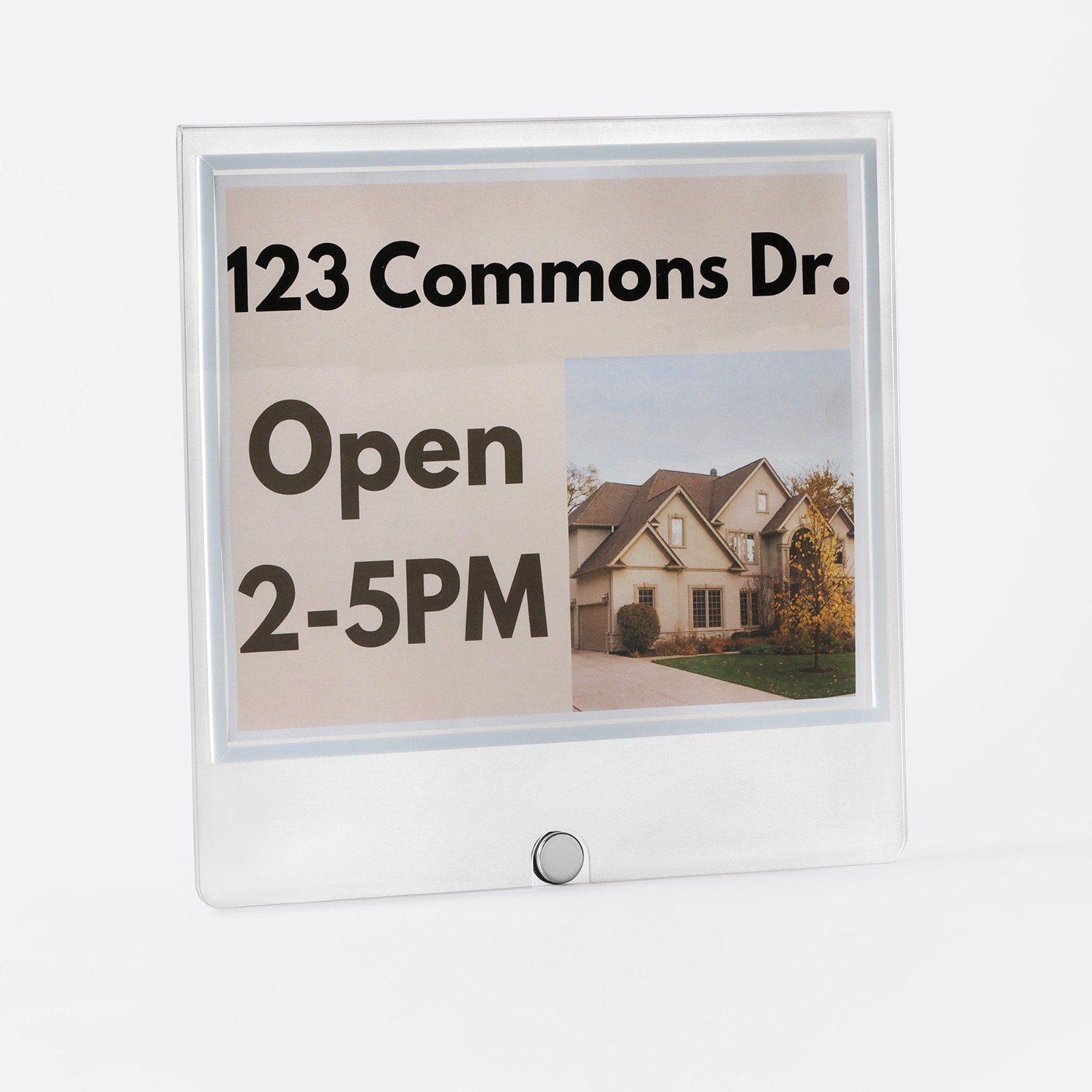 A-Frame Sidewalk Sign Rider Topper Magnetic Double-Sided Holds 8.5×11 Inserts