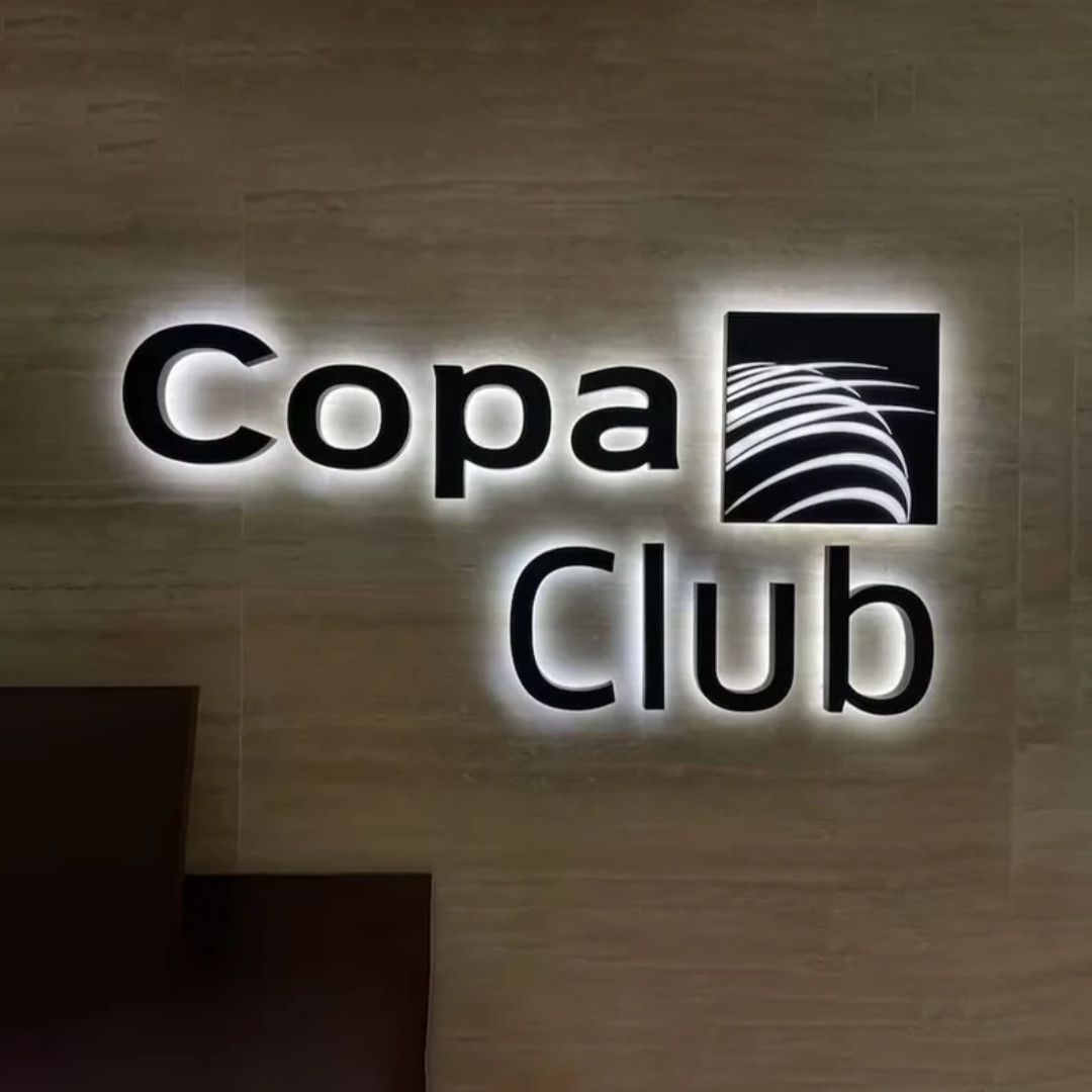 3D Metal Letter Signage LED Backlit Business Company Custom Logo Outdoor Signs