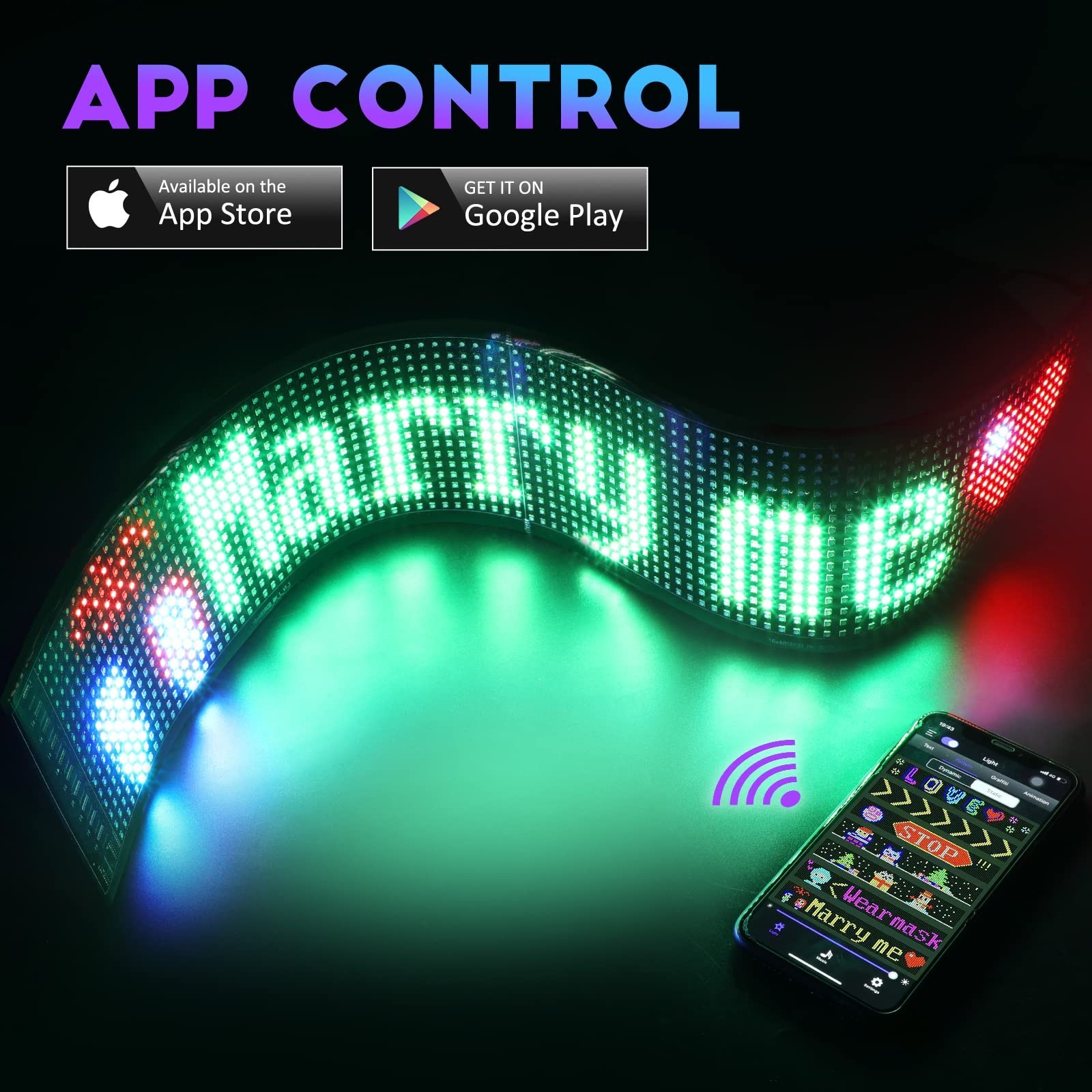 Programmable Led Sign, Scrolling Message Led Shop Signs Flexible Digital Disp…