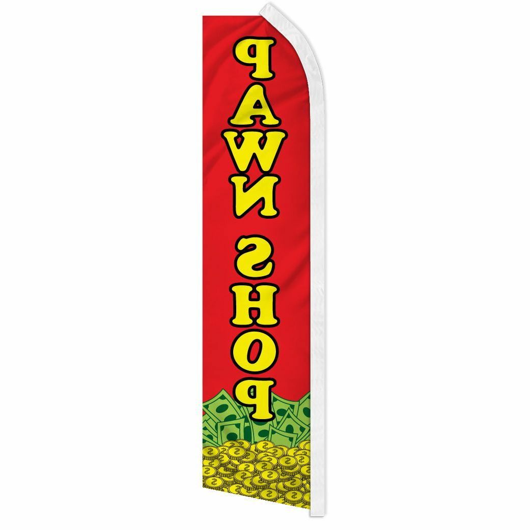 “PAWN SHOP” advertising super flag swooper banner business sign consignment sell