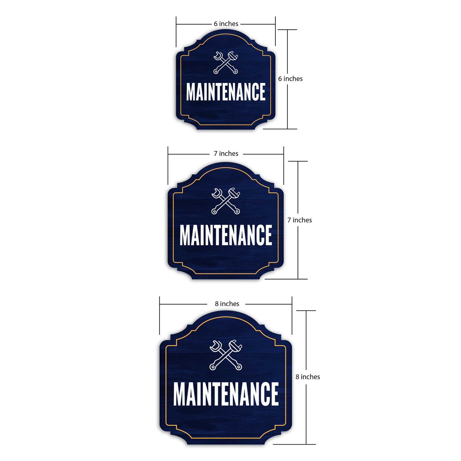 Heritage Plus Maintenance Wall or Door Sign | Office Warning Signage