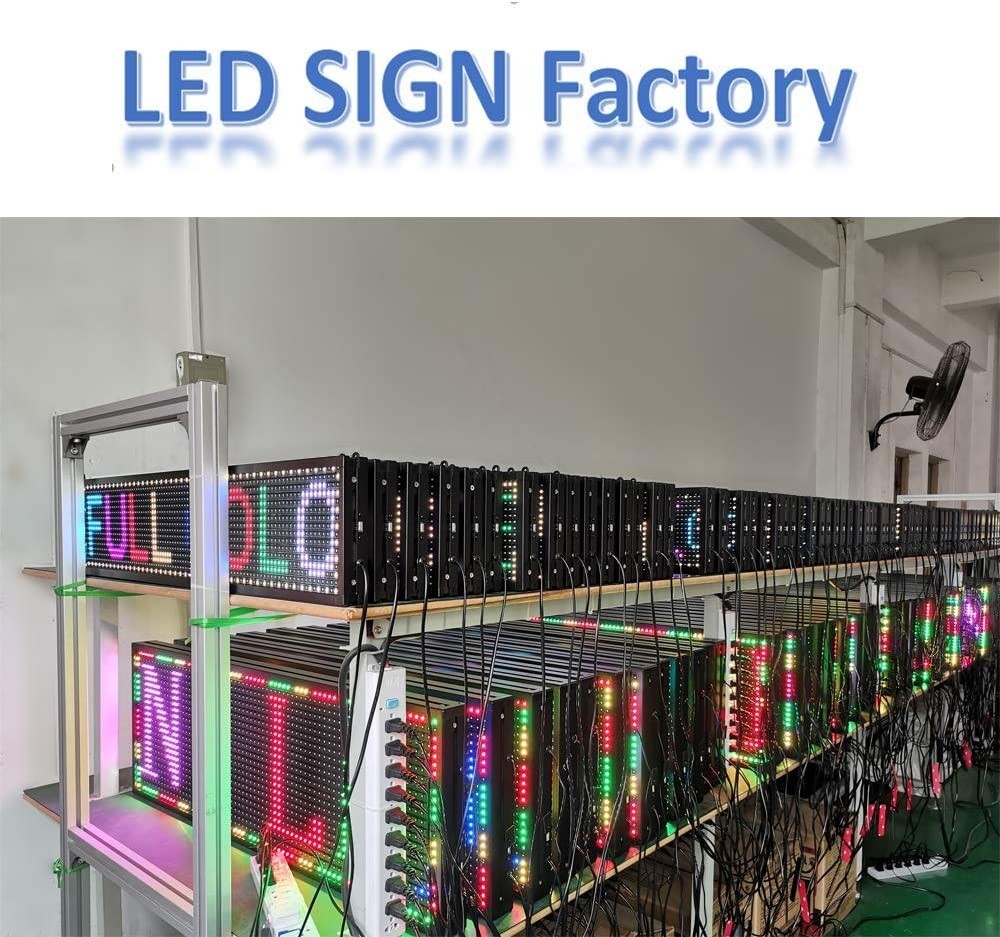 Letrero A Color LED Programable Para Mensajes Y Publicidad Negocio Tienda Cafe