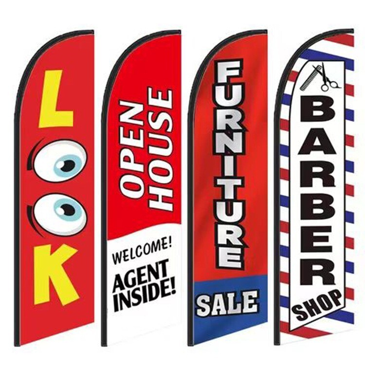 7FT (2.0M) FEATHER FLAG BANNER (WITH YOUR DESIGN)