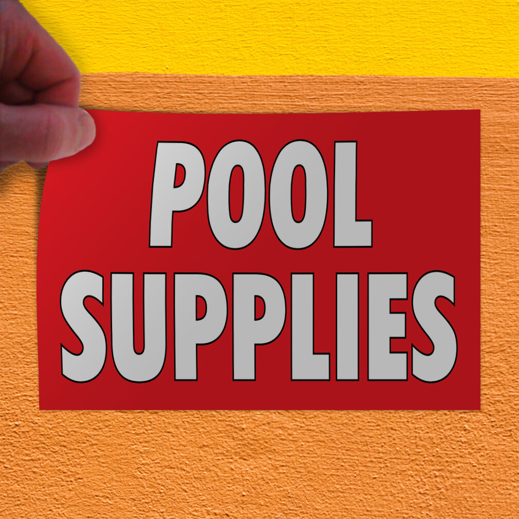 Decal Stickers Pool Supplies Outdoor Advertising Printing Vinyl Store Sign Label