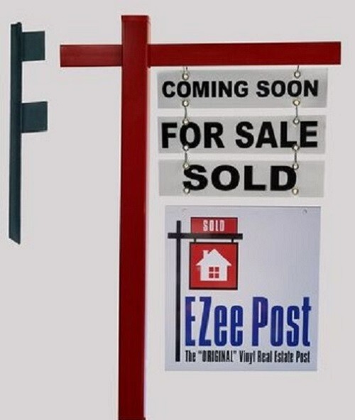 Real Estate Sign Post Kit-Red