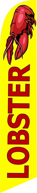 LOBSTER swooper feather flag banner sign 2225