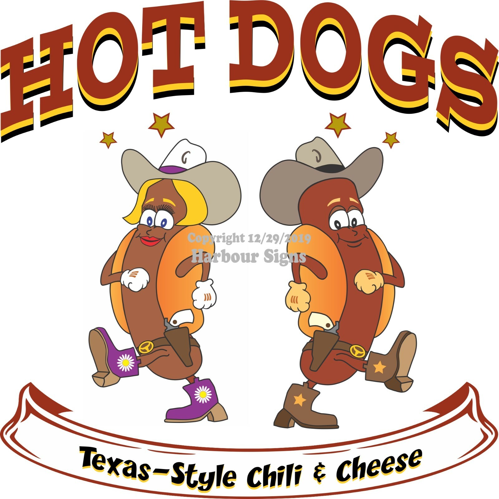 Hot Dogs DECAL (Choose Your Size) S Concession Food Truck Vinyl Sign Sticker