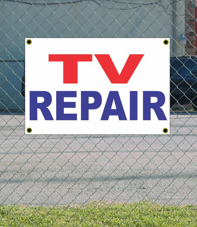 2×3 TV REPAIR Red White & Blue Banner Sign NEW Discount Size & Price