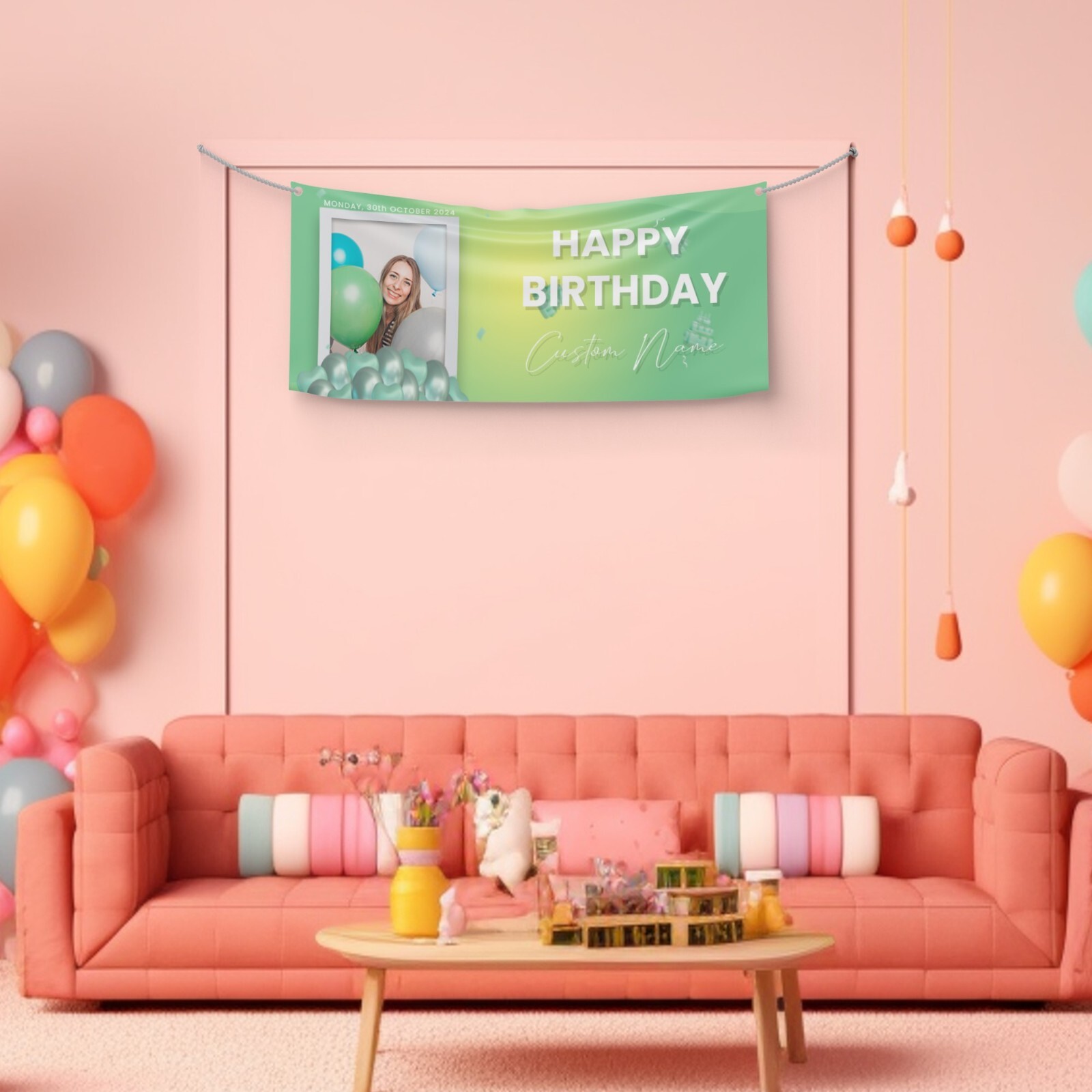 Custom Birthday Vinyl Banner, Happy Birthday Banner, Different Sizes Available