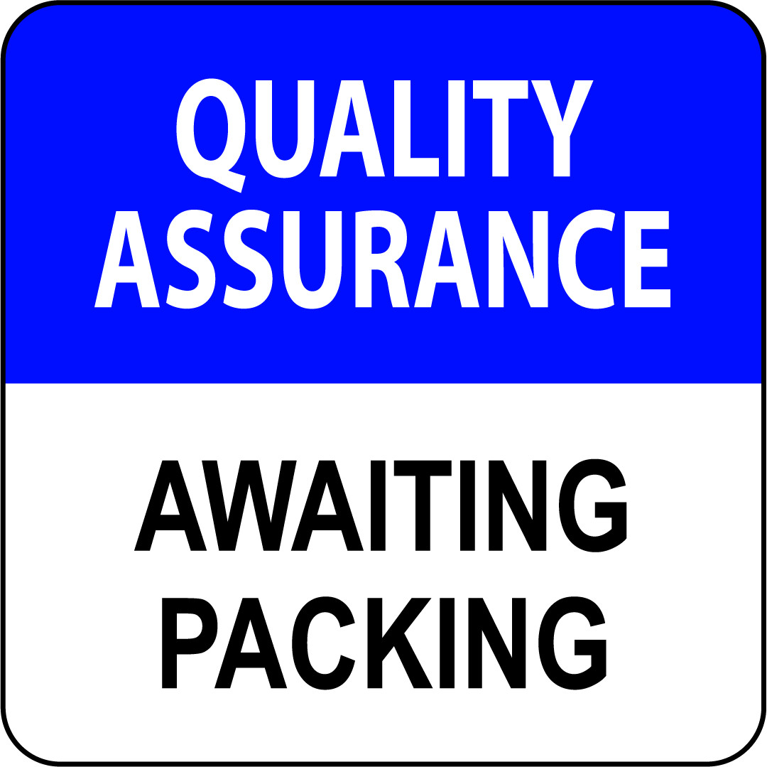 QUALITY ASSURANCE AWAITING PACKING | Adhesive Vinyl Sign Decal