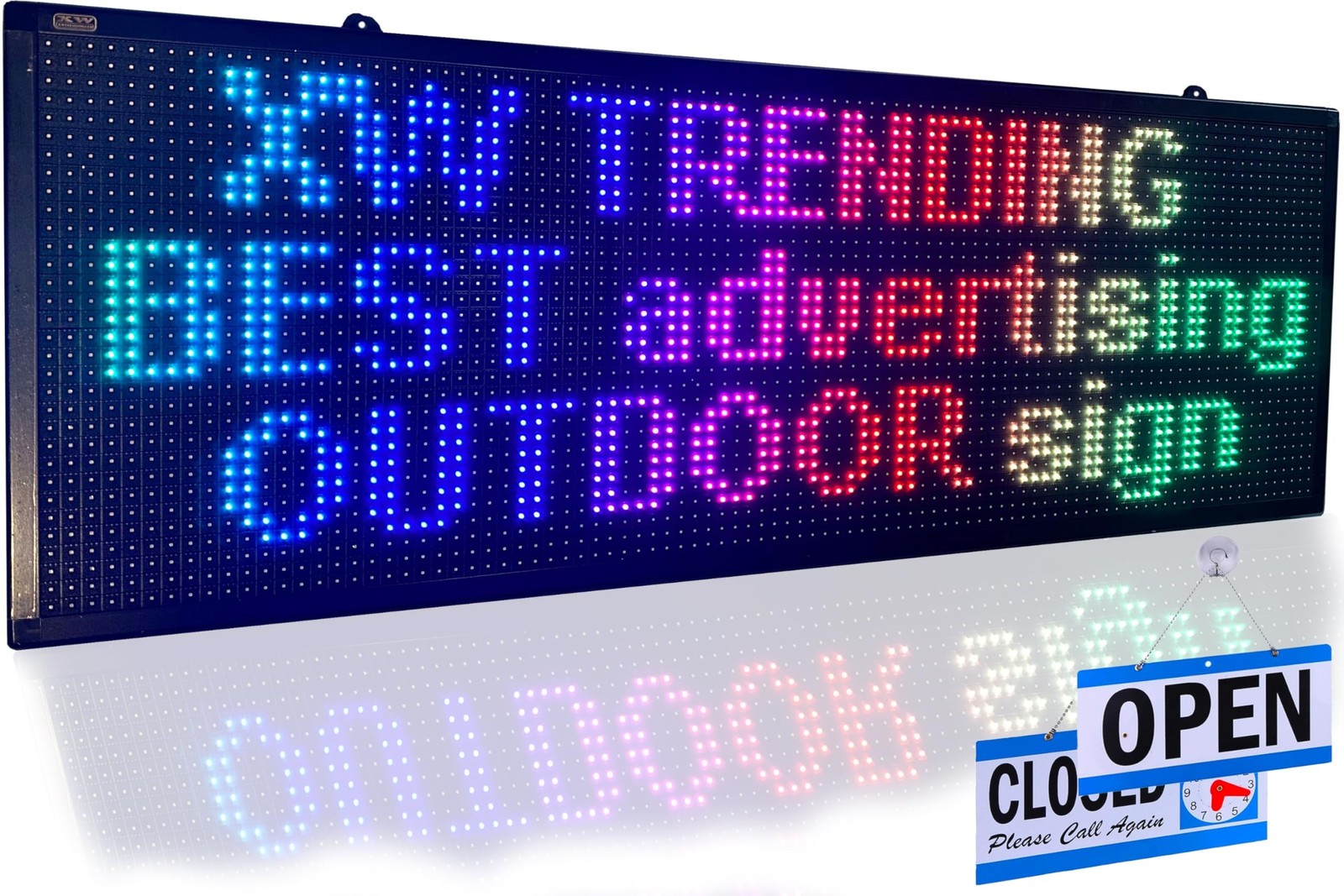 LED sign, scrolling sign 40″ x 14″, WiFi perfect tool for advertising, color …