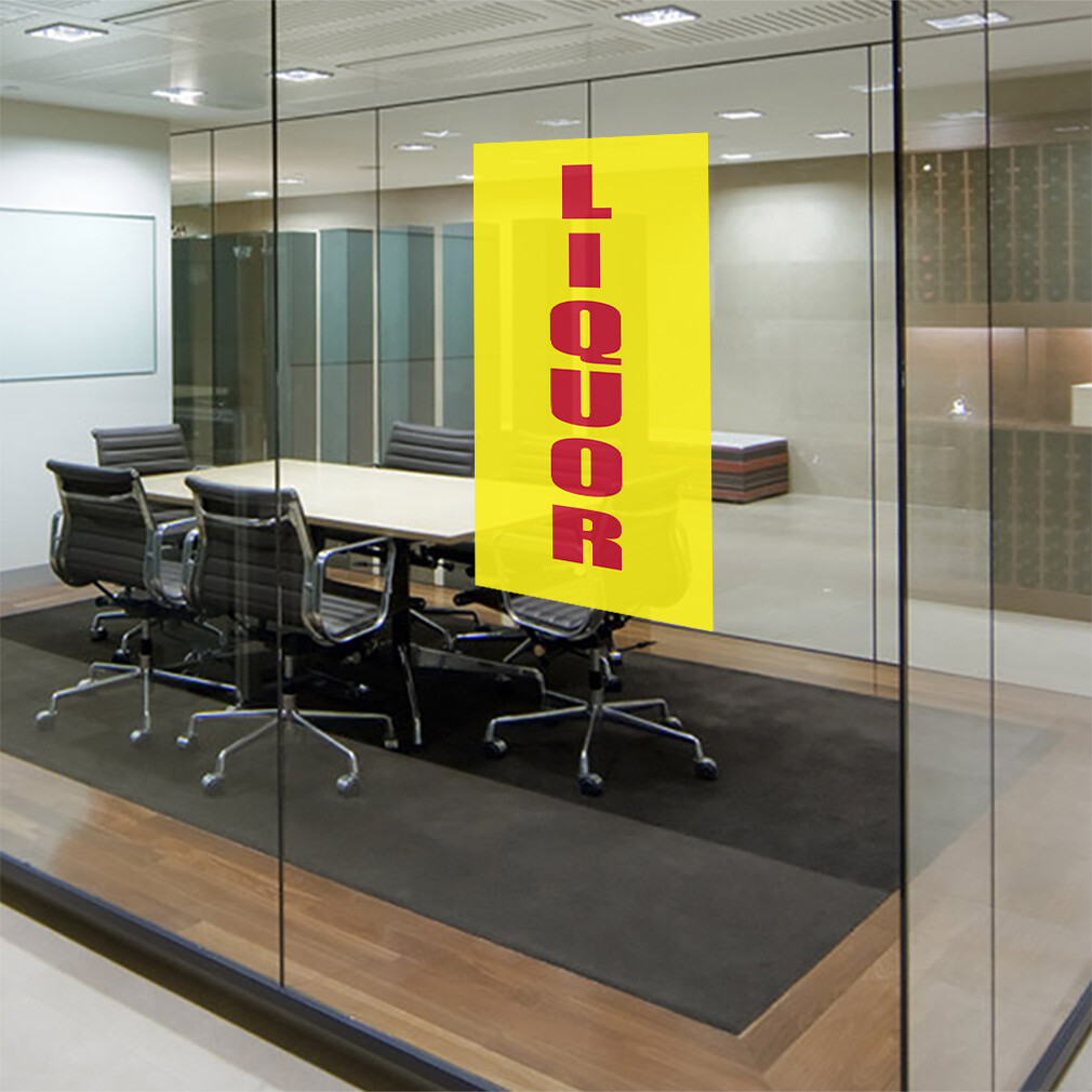 Door Decals Vertical Vinyl Stickers Liquor Promotion Business Industrial Vinyl