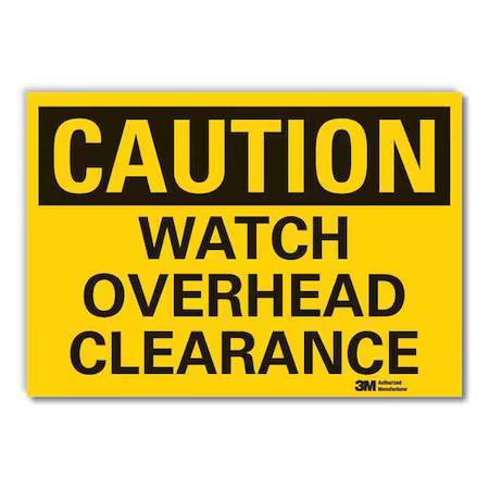 Lyle Lcu3-0295-Ed_14X10 Caution Sign, 10 In Height, 14 In Width, Non-Pvc
