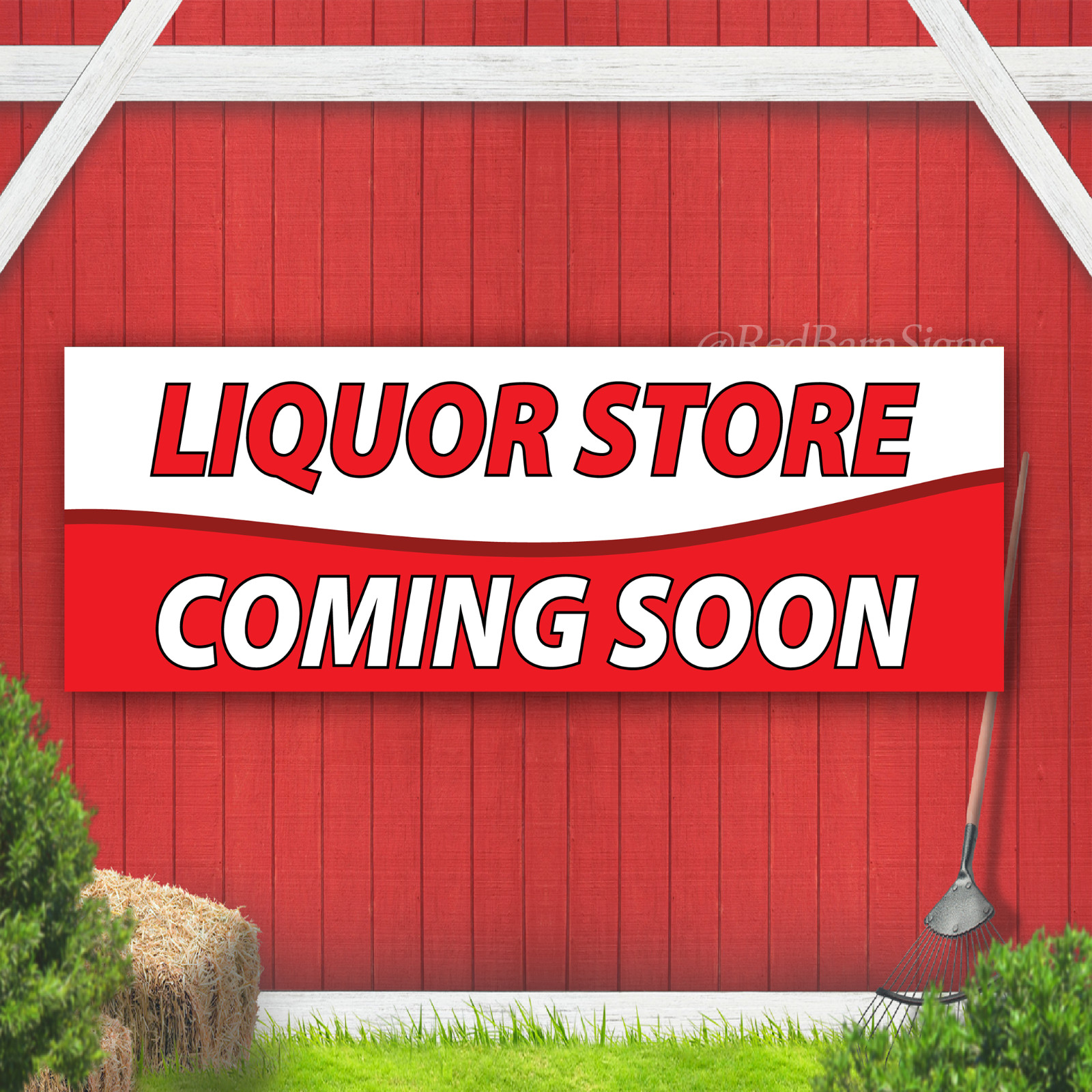 Liquor Store Coming Soon Indoor Outdoor Vinyl Banner Design