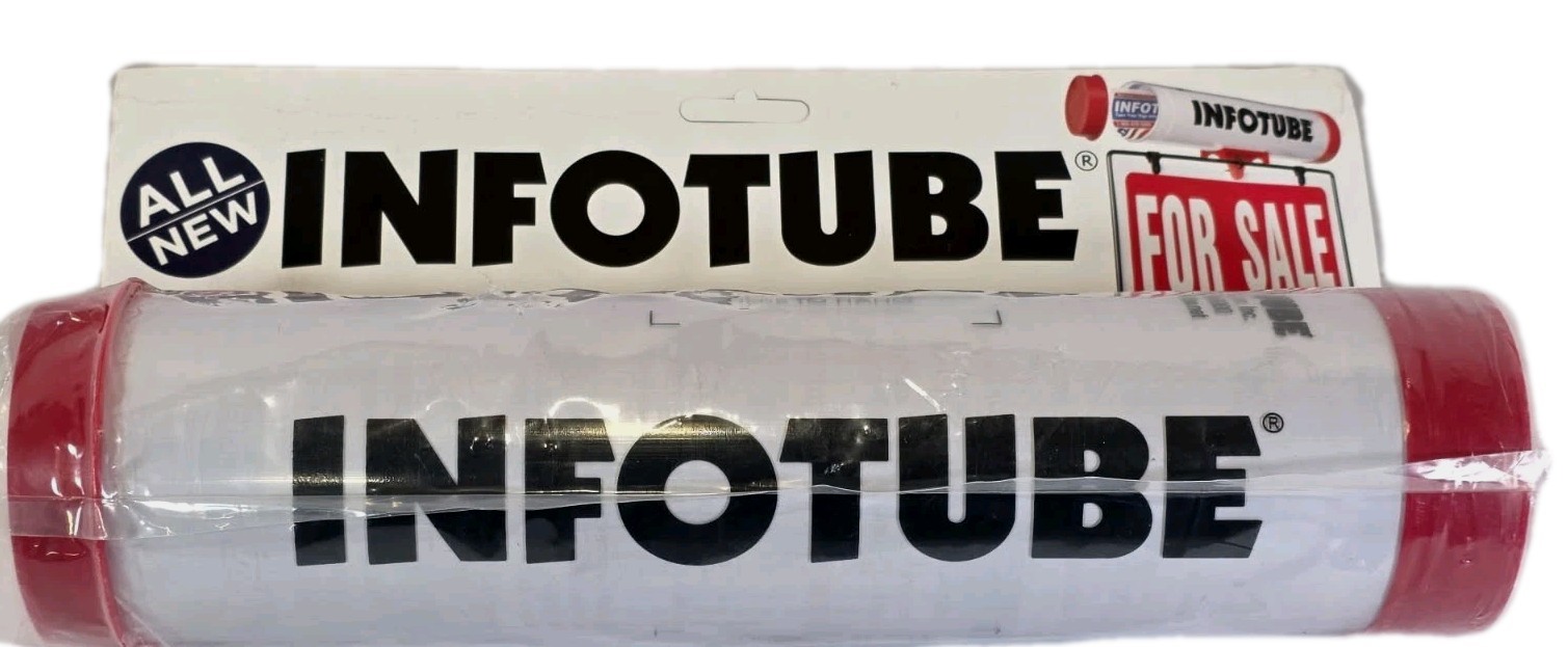 Infotube Outdoor Brochure Plastic Flyer Holder Durable Real Estate or Rental