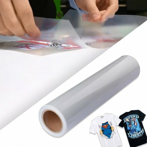 Heat Press Transfer Materials 24″x50ft.roll PU Vinyl and Clear PET Film