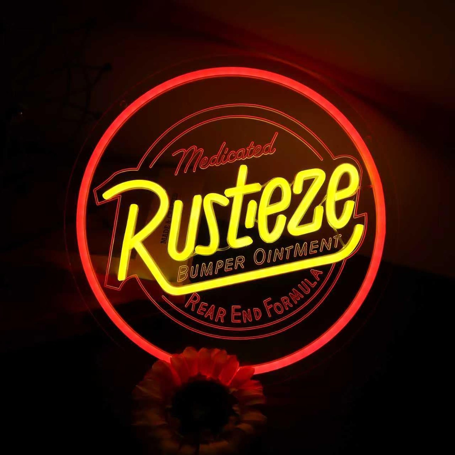 Rust Neon Eze Sign Car Bumper Neon Sign for Wall Decor, Dimmable LED Neon Lig…