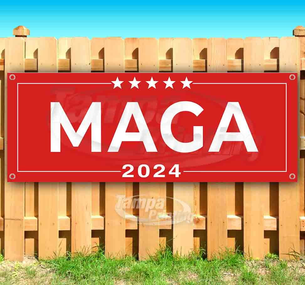 MAGA 2024 Advertising Vinyl Banner Flag Sign Many Sizes TRUMP