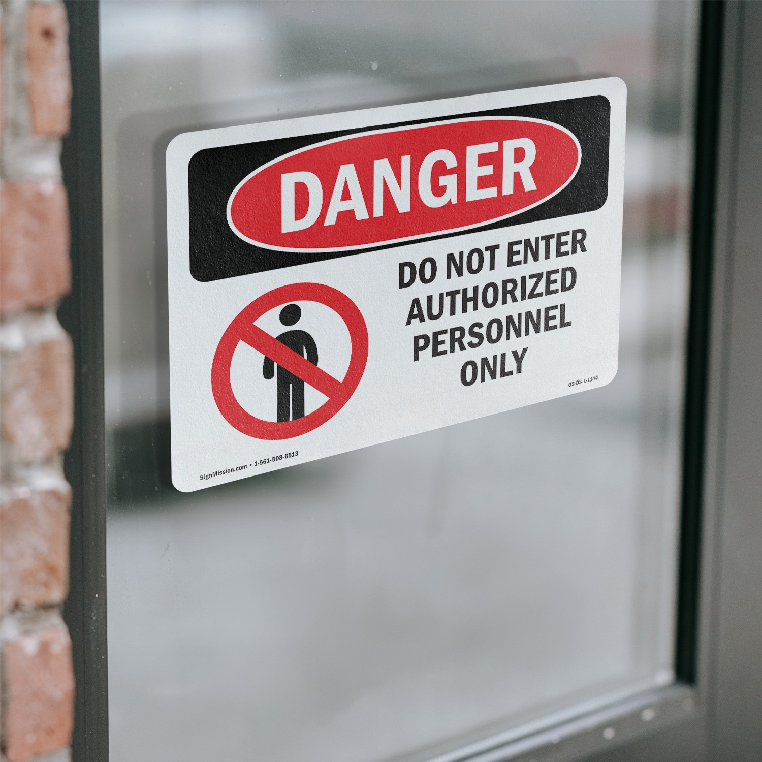 Do Not Enter Authorized Personnel Only OSHA Danger Sign Or Decal – 5 or 10 Pack