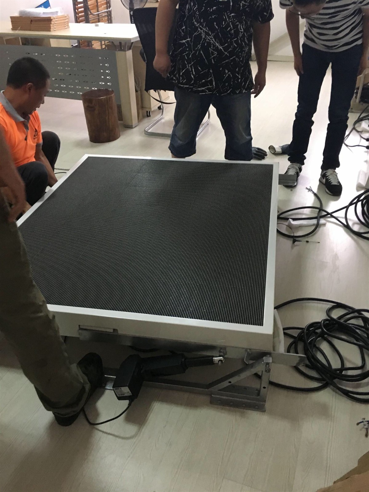 2 White Digital Led Billboards