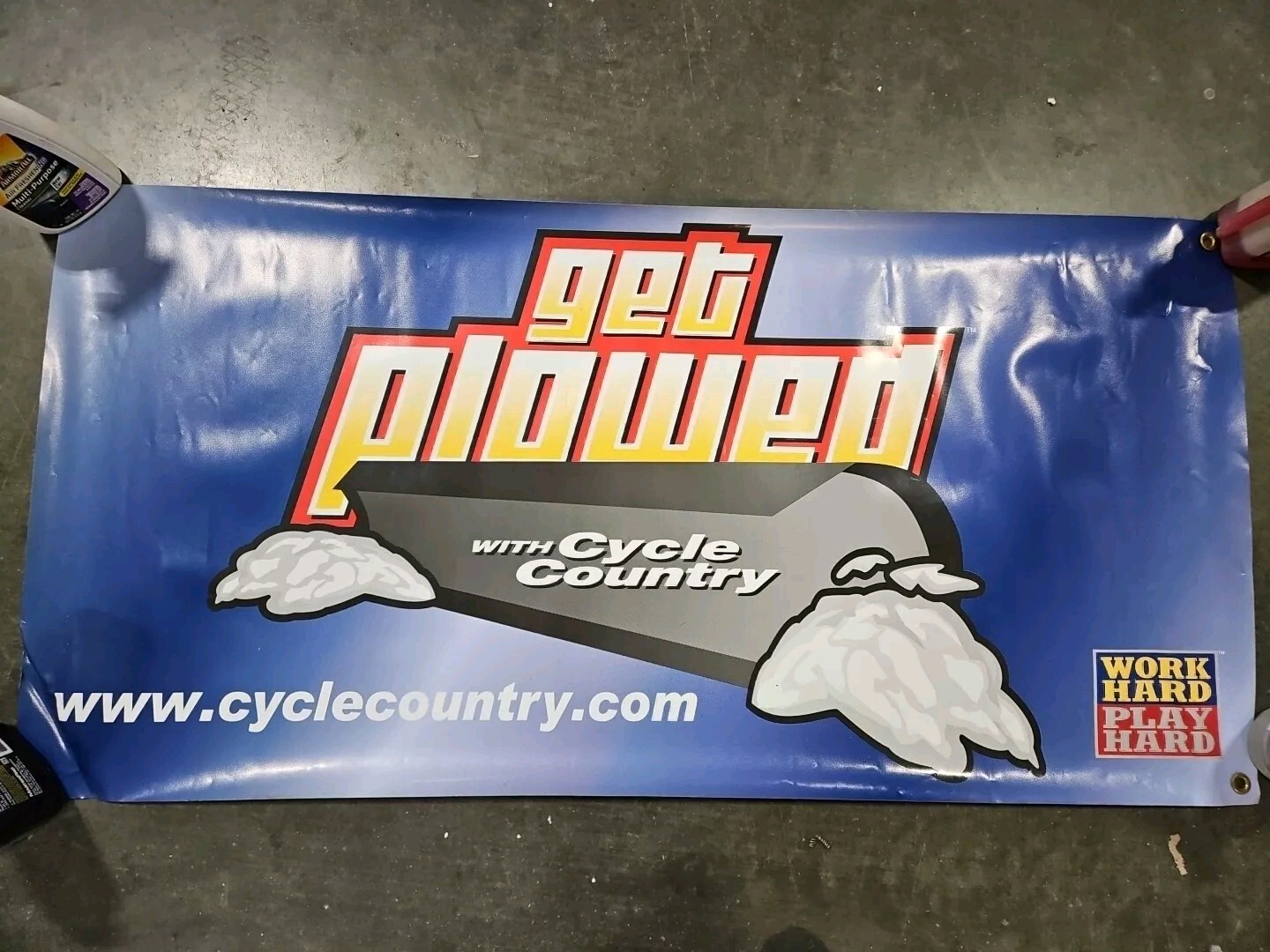 Cycle Country Plow Promotional Banner 2ft. X 4ft. Item 165