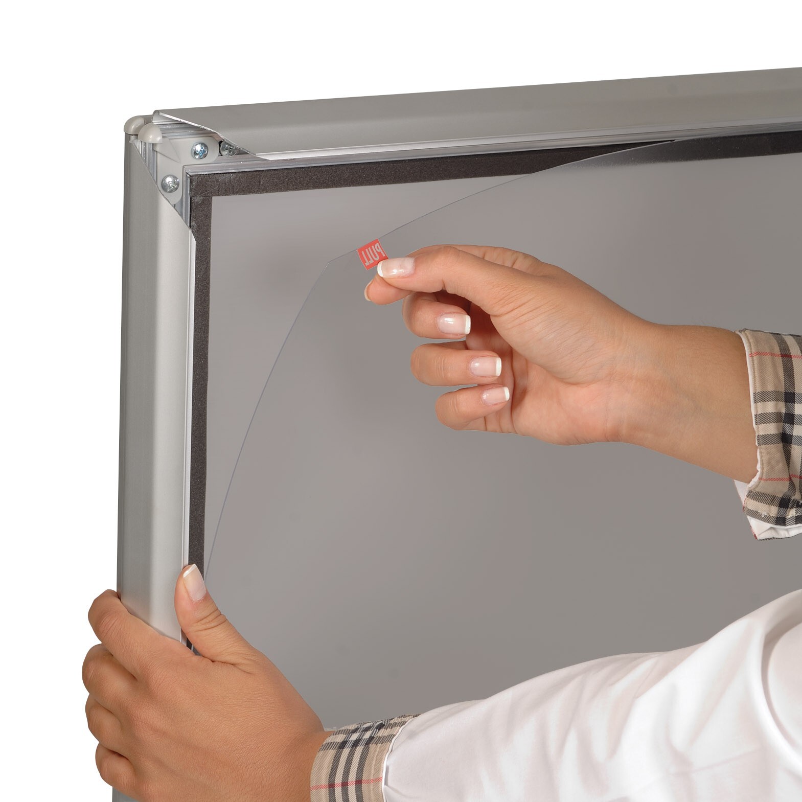WindPro Weather Resistant Outdoor Sidewalk Sign Holder 30×40 Silver Water Base