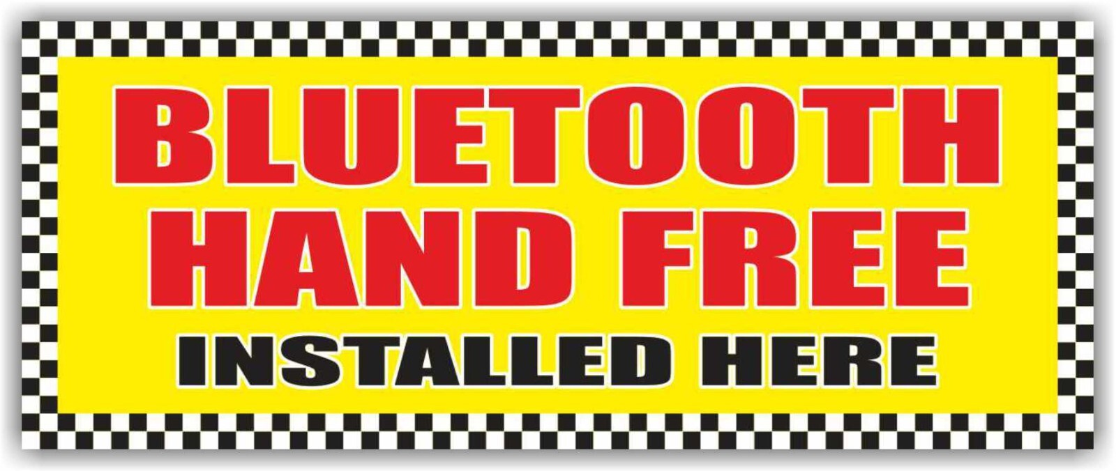 BLUETOOTH HAND FREE Advertising Banner Vinyl Sign Installed Auto Service Sold