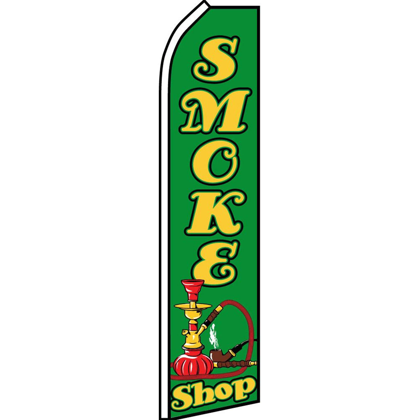 Smoke Shop 2 1/2 ft X 11 1/2 ft Swooper Flag