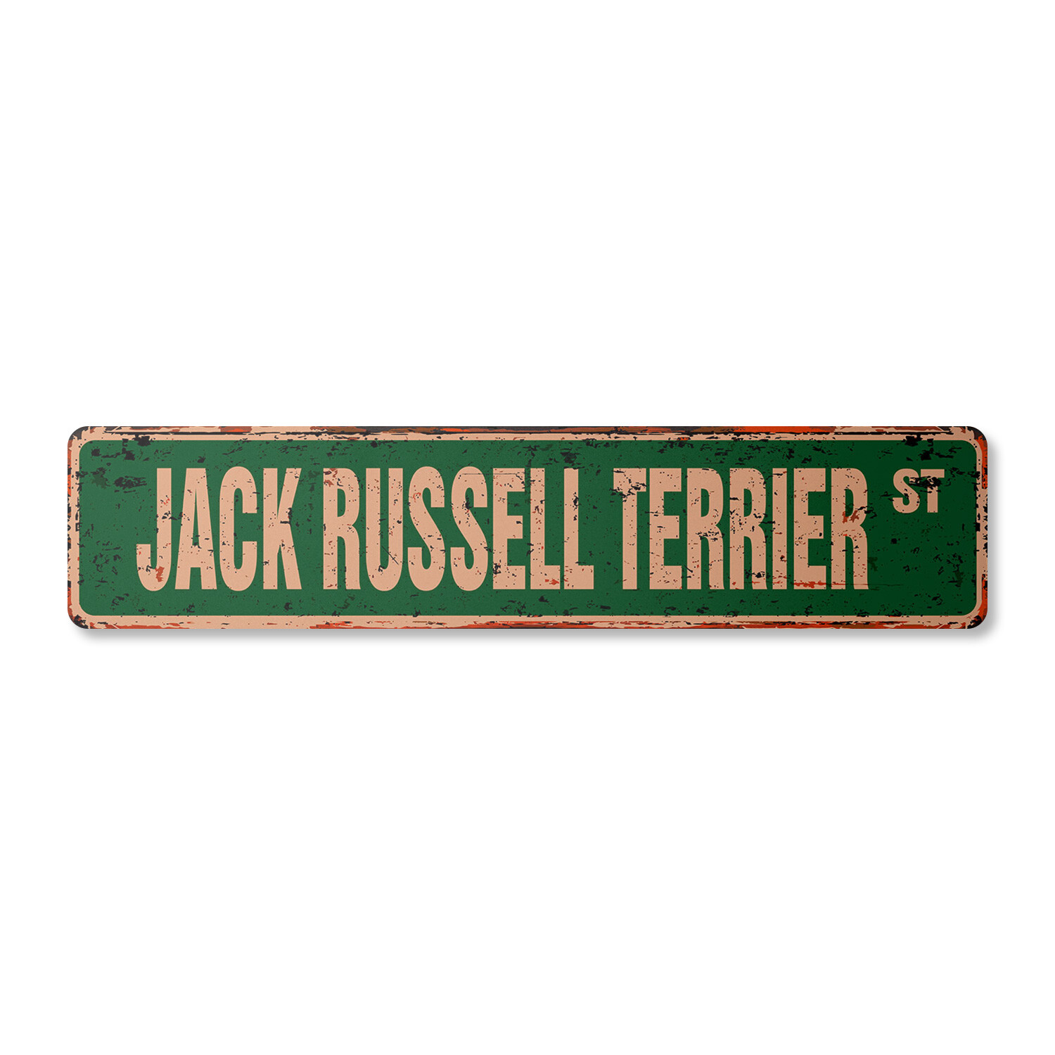 JACK RUSSELL TERRIER Vintage Street Sign dog lover hunting veterinarian vet