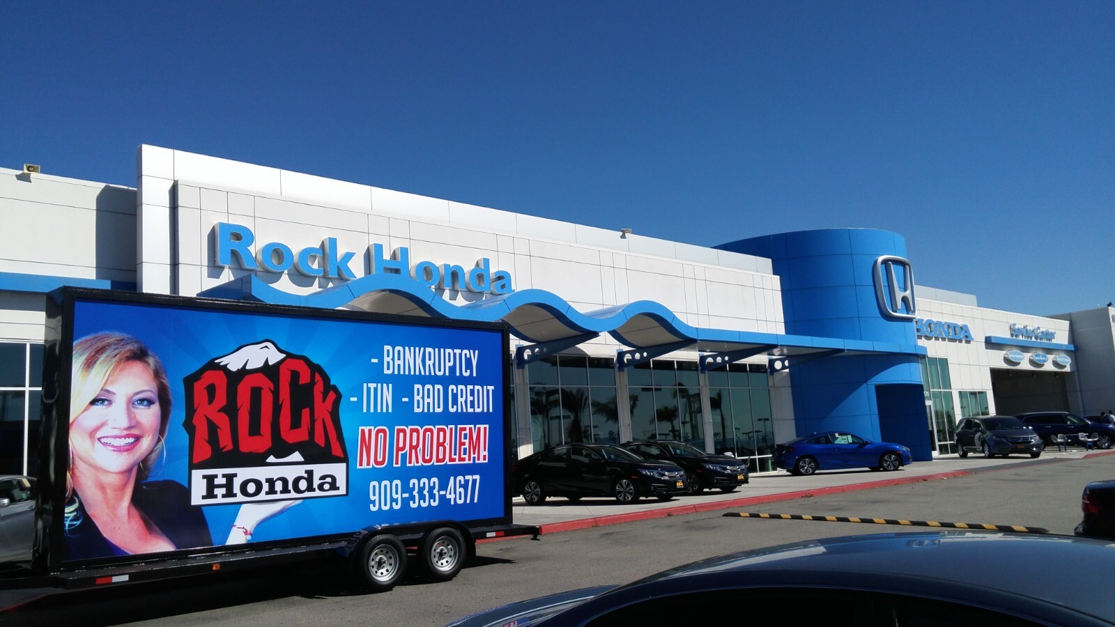 Mobile Advertising Trailer 10 x 20 with LED lighting. Increase your sales by 35%