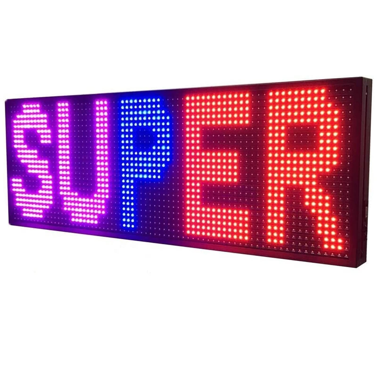 Huge Outdoor LED Scrolling Sign Display P10 39”x14” Full Color WiFi Program…