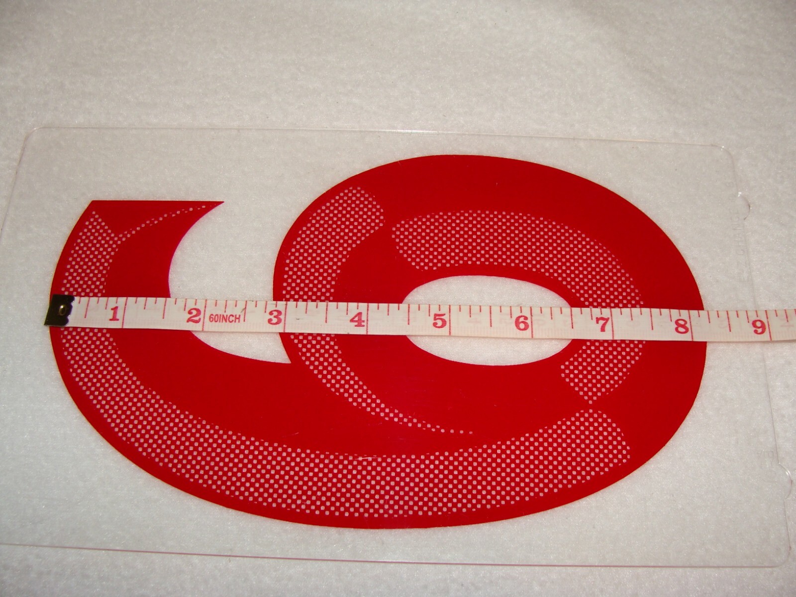 E-Z Change 8″ Marquee Sign Number 3-D Style Number “6” Used