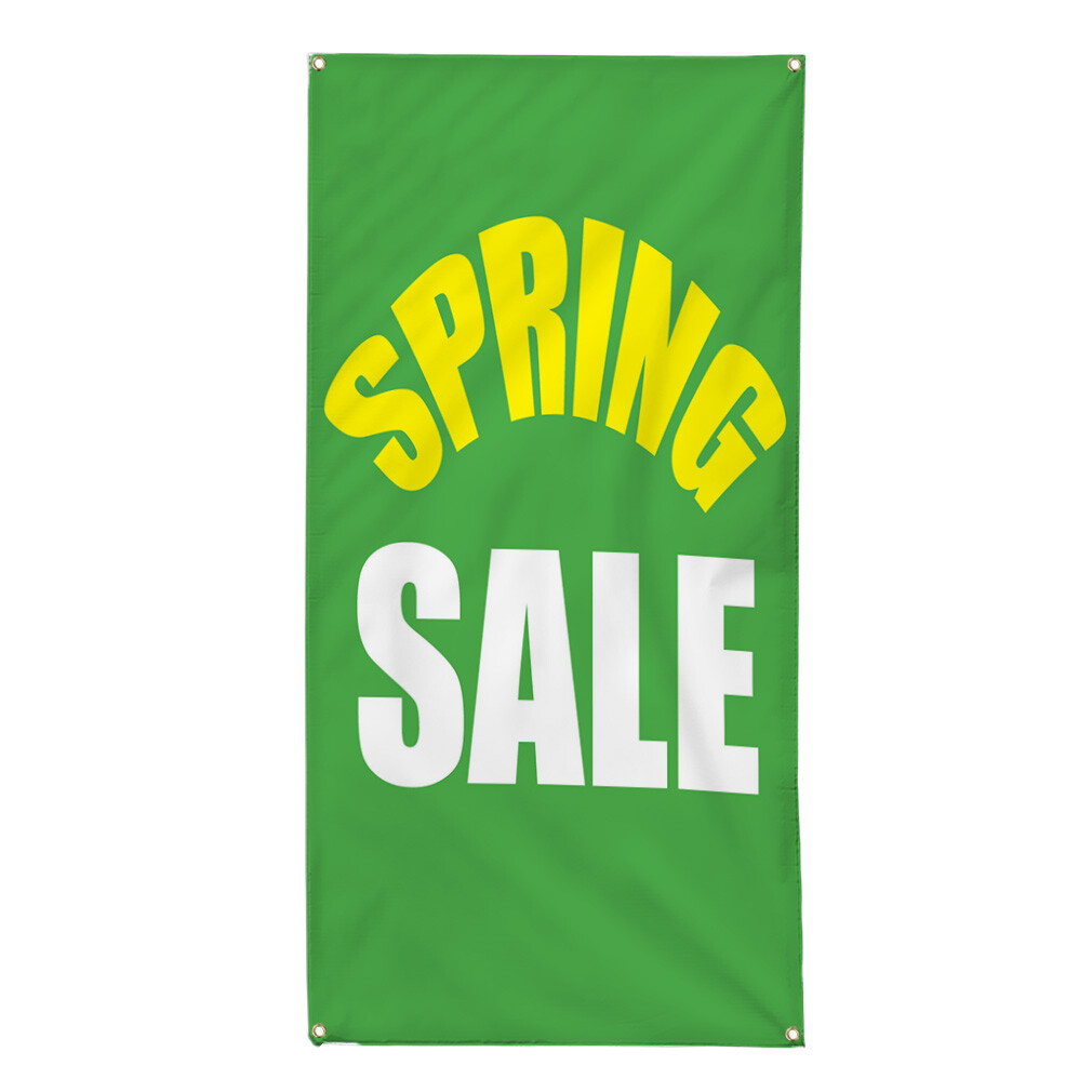 Vertical Vinyl Banner Multiple Sizes Spring Deal Green Business Business Outdoor