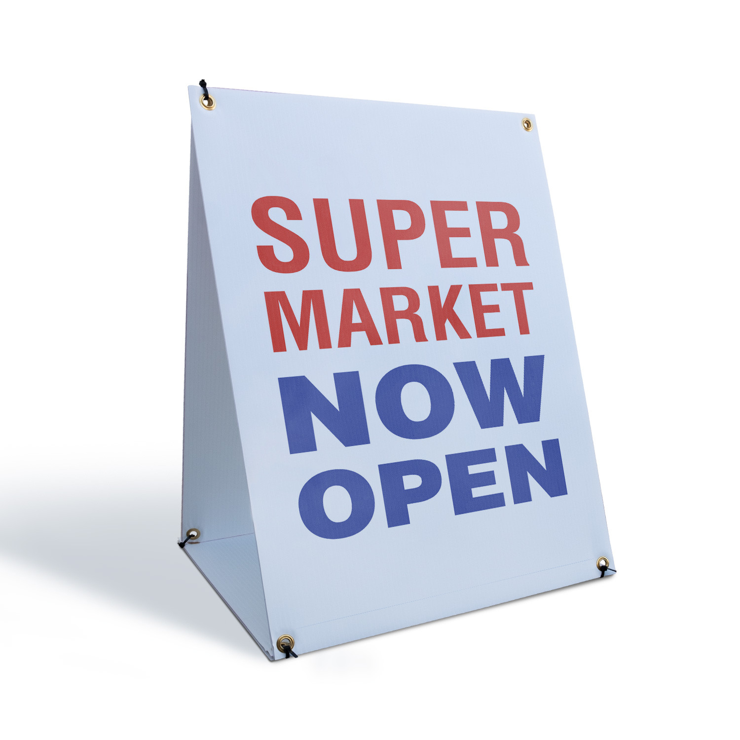 Supermarket Now Open A-Frame Sidewalk Sign Grand Opening Fresh Produce Sale