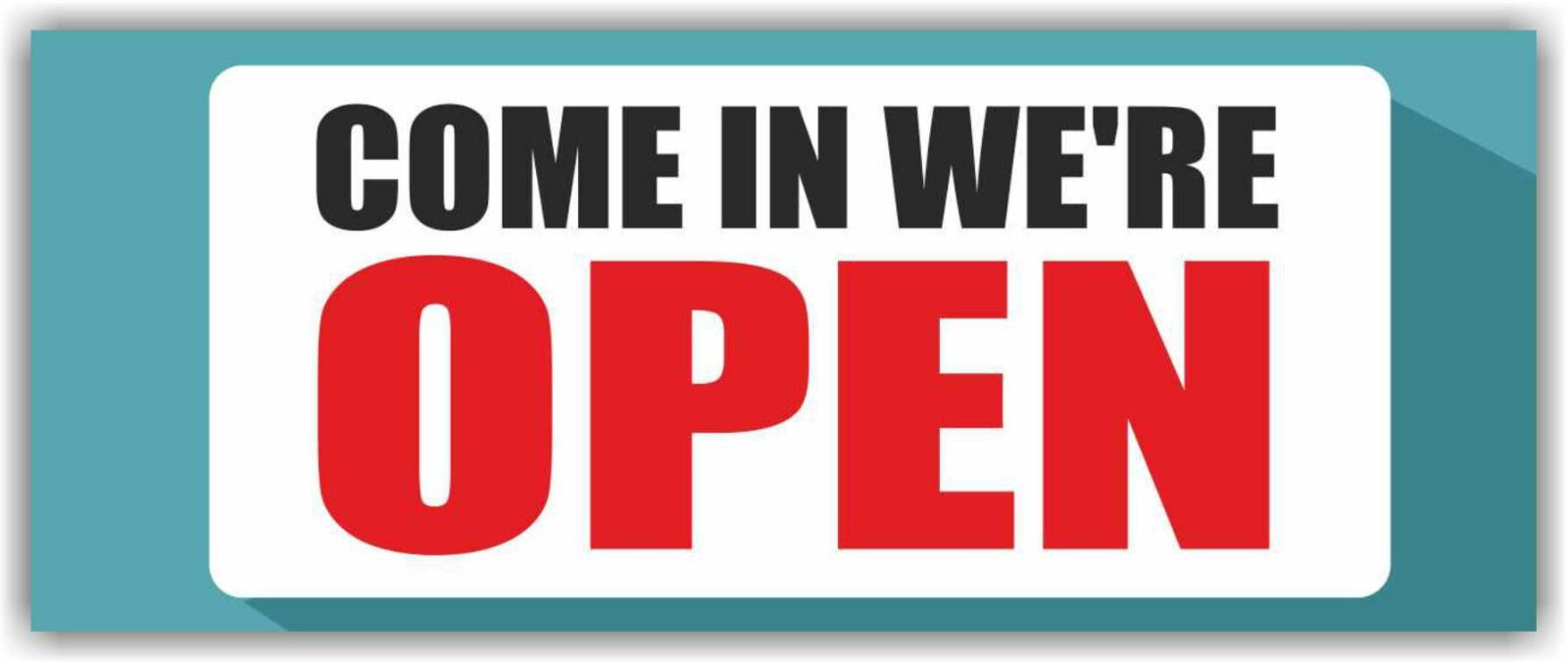 COME IN WE’RE OPEN Advertising Banner Vinyl Mesh Sign welcome shop store sale