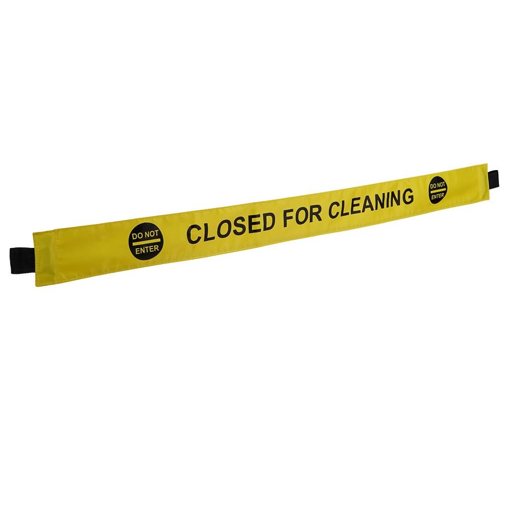 4Pcs Restroom Closed for Cleaning Sign with Magnetic Ends, Magnetic Nylon Safety