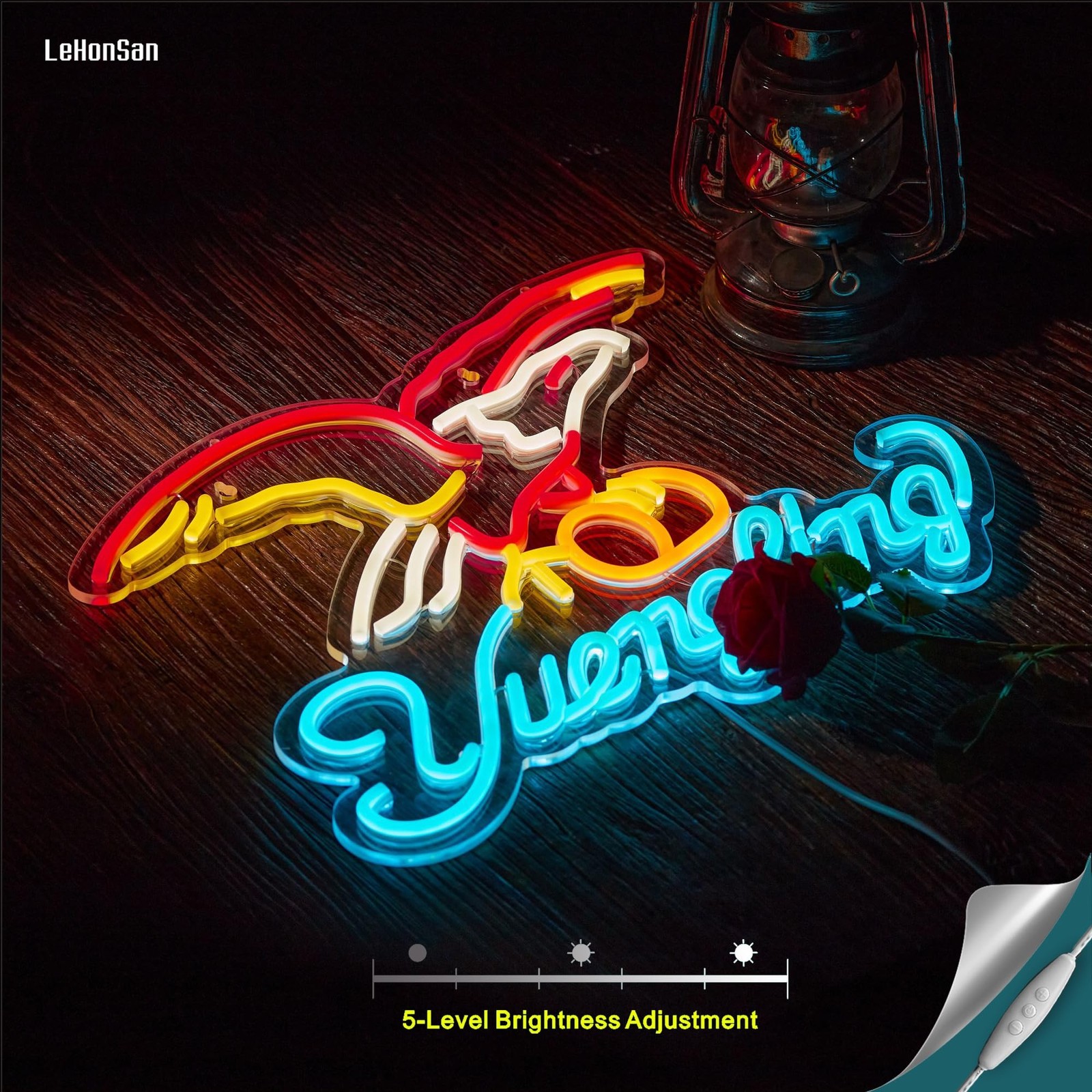 Eagle Neon Sign for Wall Decor,Yuenglin Beer Dimmable Light Up Bar Signs for …