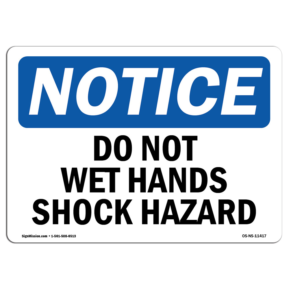 Do Not Work On This Equipment With Symbol OSHA Notice Sign Metal Plastic Decal