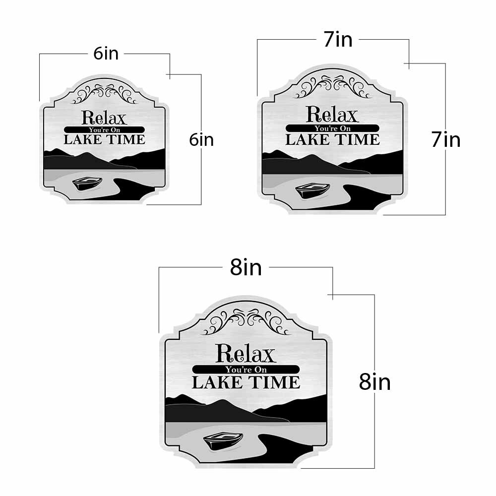 Heritage Plus Relax You’re On Lake Time Wall or Door Sign | Boating Home Decor
