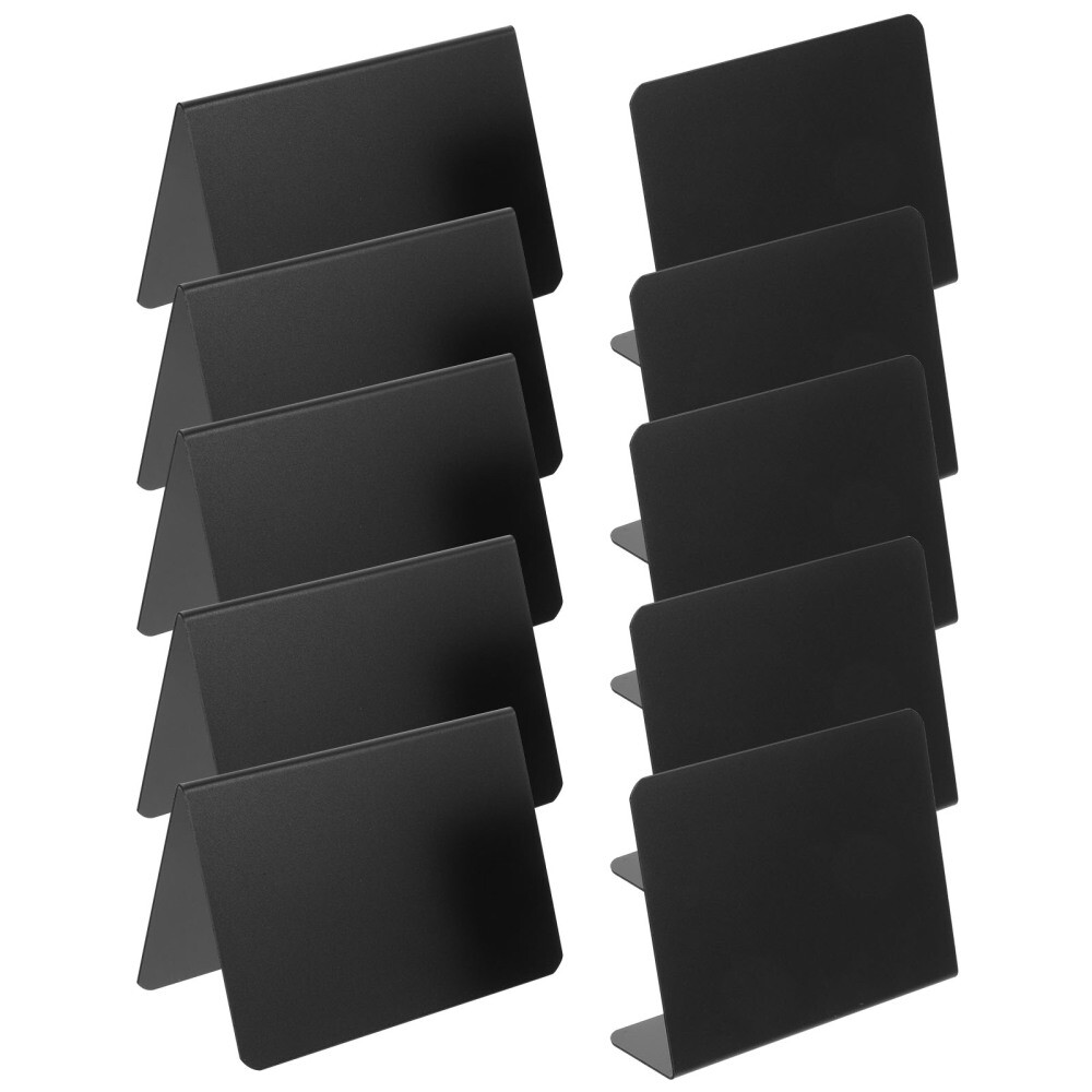 10PCS Blank Writable Reusable Desk Name Plate Table Numbers for Display Friends