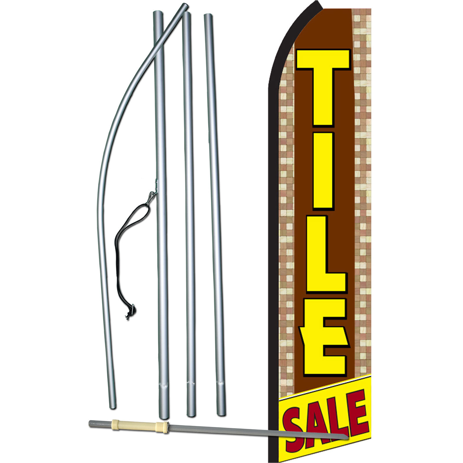 Tile Sale Brown And Yellow Swooper Flag Kit