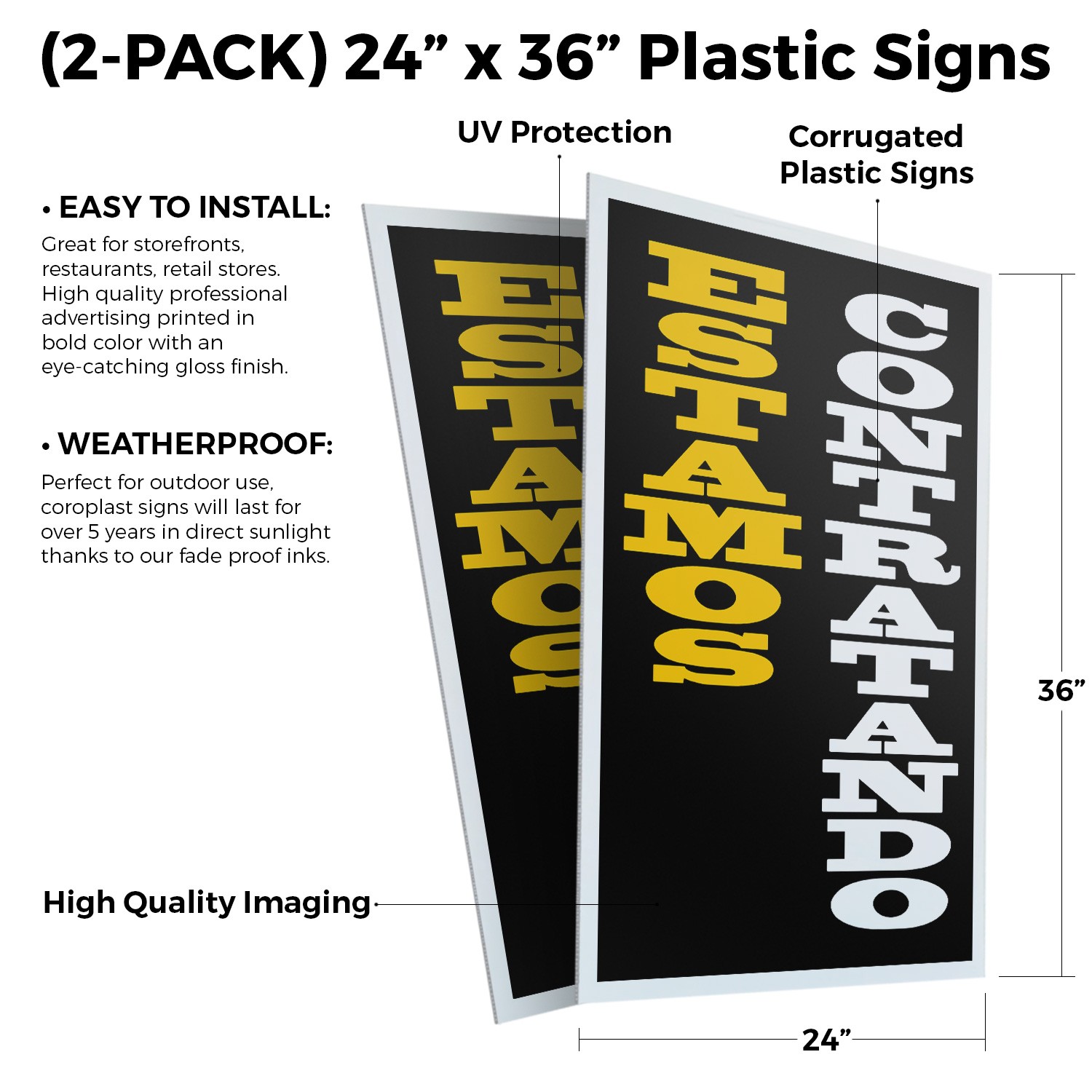 Estamos Contratando Heavy Duty A-Frame Sidewalk Sign Spanish Hiring Job