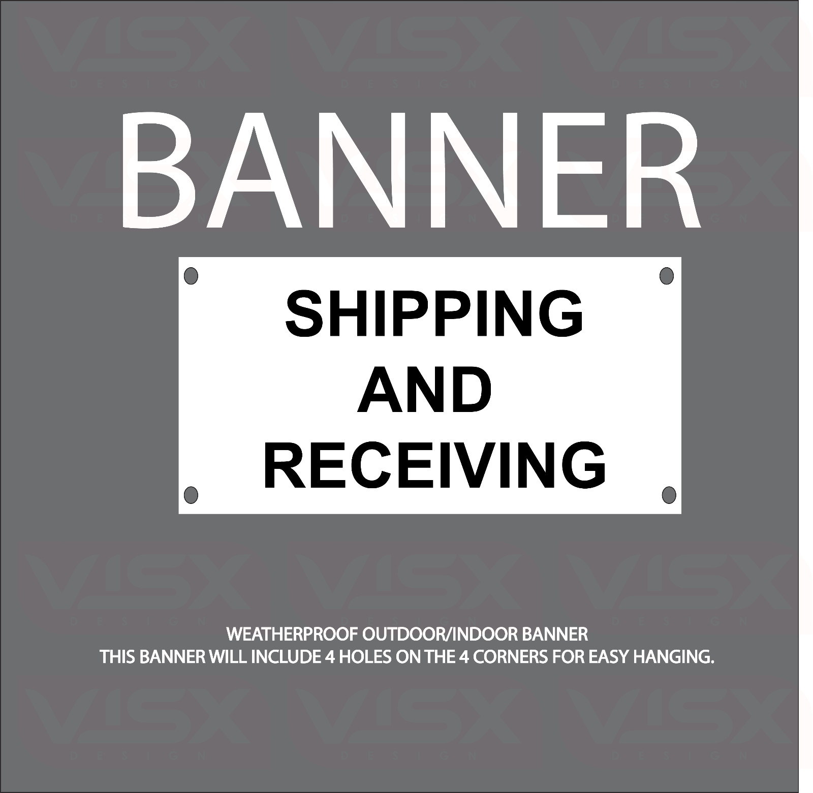 Shipping And Receiving Vinyl Banner Flag Outdoor indoor Sign Packages Order