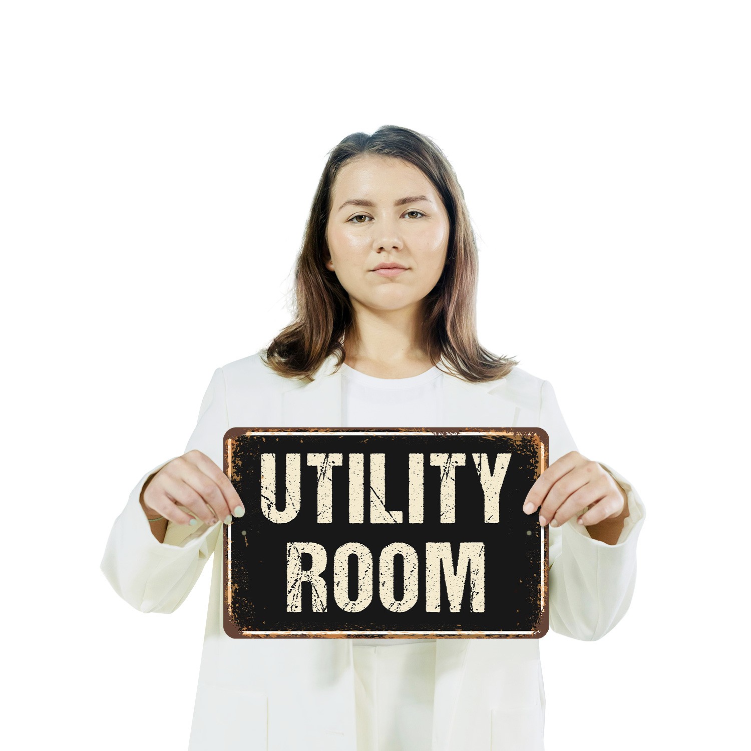 Utility Room Street Sign Tools Towels Tidy Durable Perfect for Mud Rooms