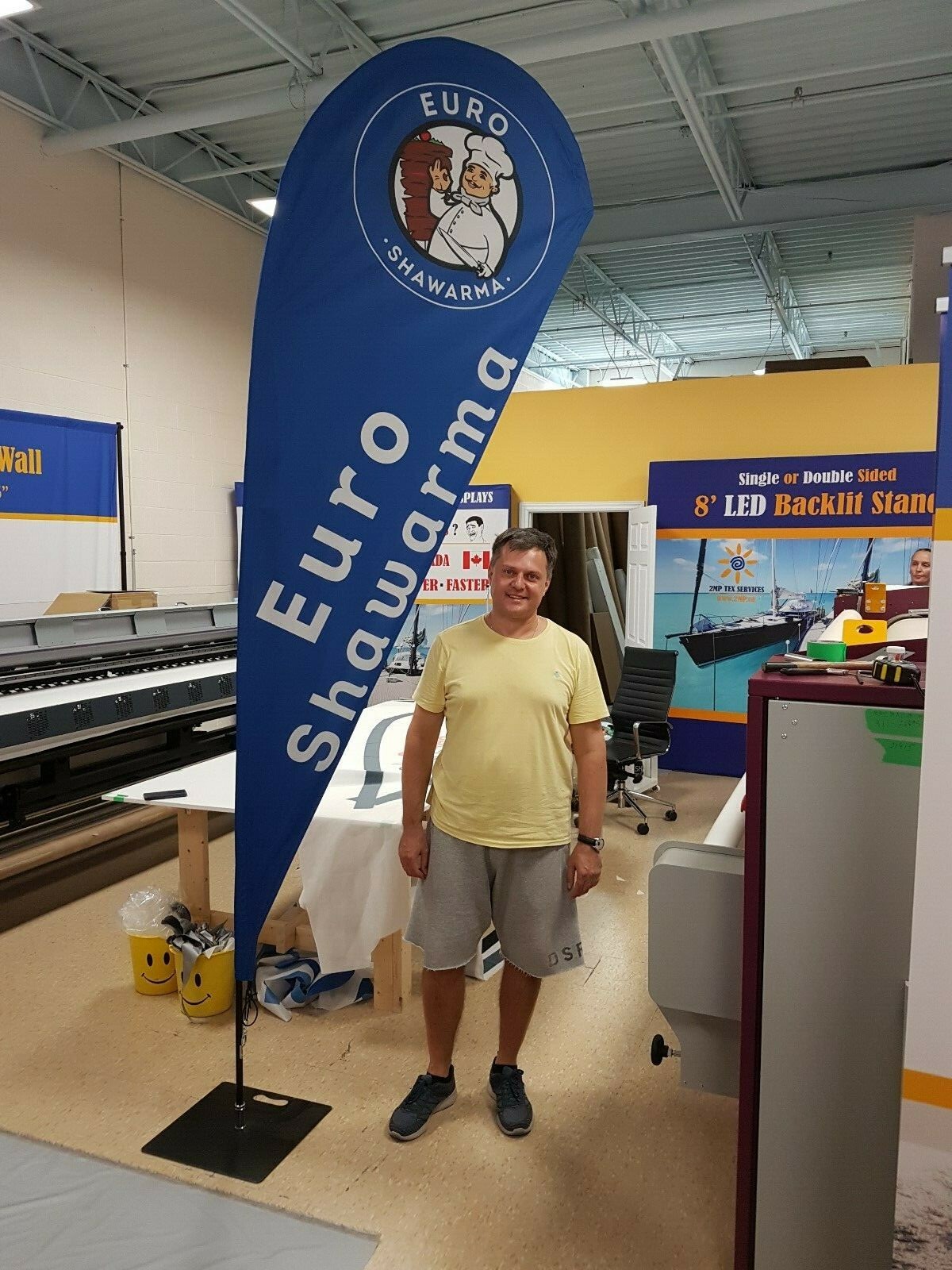 11′ Full Color Custom Tall Swooper Advertising Flag Feather Banner Digital Print