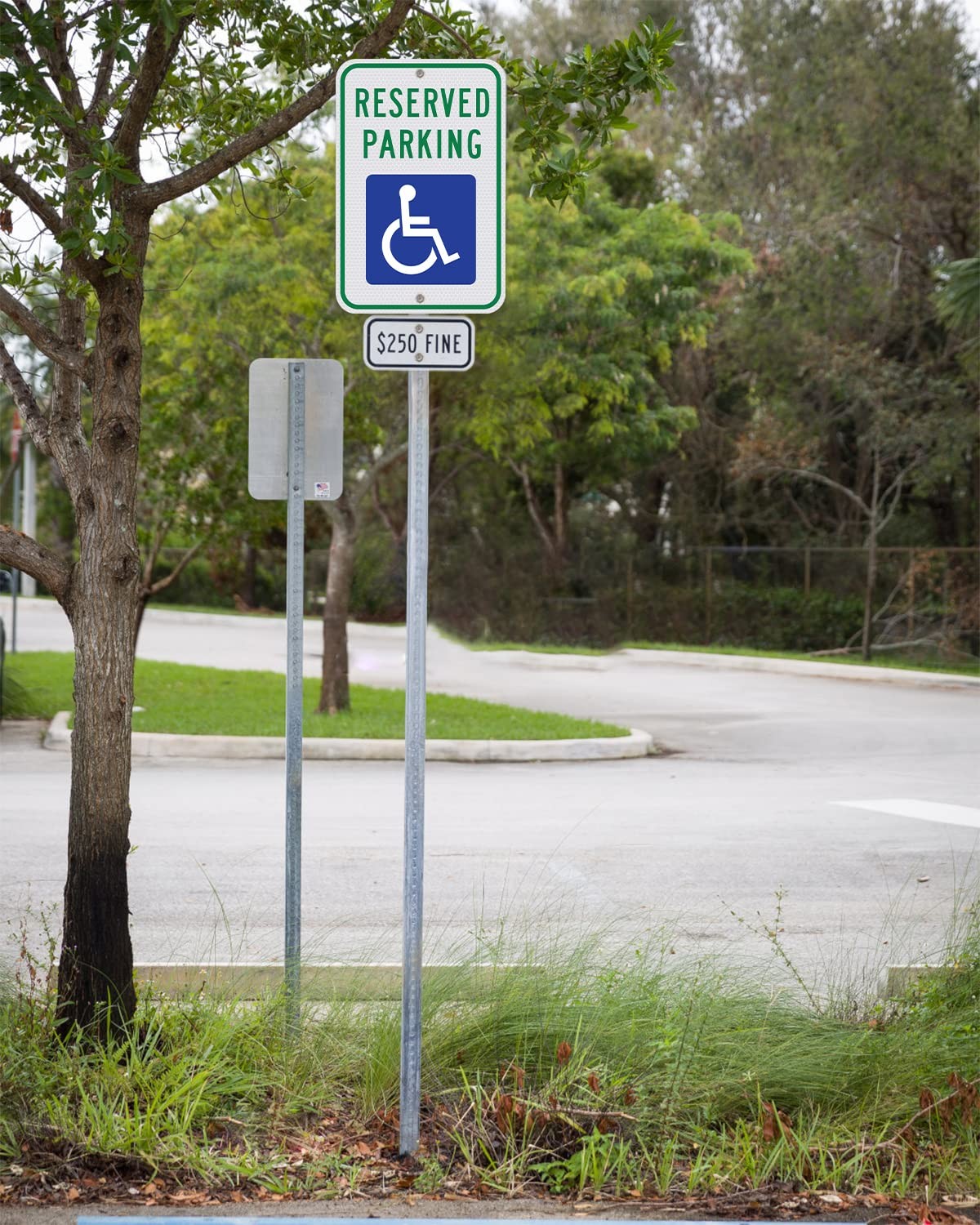 Handicap Parking Sign-18 X 12 Inch Aluminum Sign, with ADA Accessibility Symbo