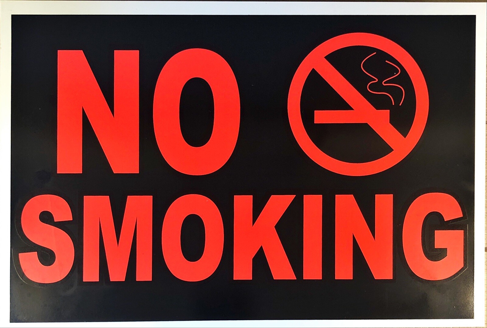 4 Pack NO SMOKING Sign 12”x8” Brand New SEALED